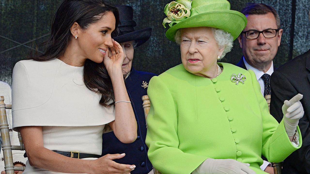 In her Oprah interview, Meghan said the Queen had always been ‘wonderful’ to her. Picture: AFP.,