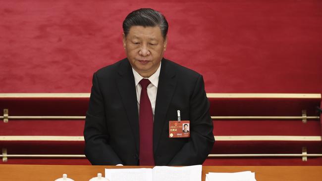 Chinese President Xi Jinping through his mouthpiece said the Quad had been dealt a ‘fatal blow’. Picture: Lintao Zhang/Getty Images