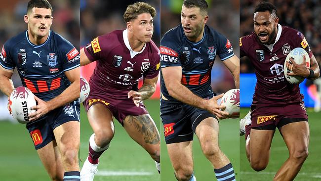 Nathan Cleary, Reece Walsh, James Tedesco and Hamiso Tabuai-Fidow.