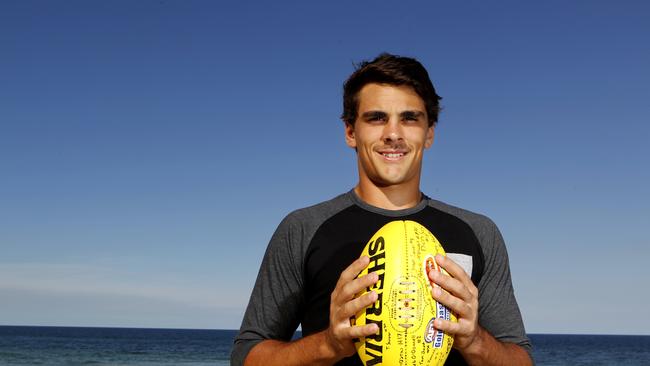 Broadbeach local and Broadbeach AFL club midfielder Andrew Boston before he was drafted by the Suns.