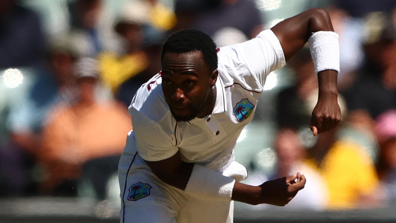 Marquino Mindley bowled just two overs before walking off the field. Photo by Chris Hyde/Getty Images