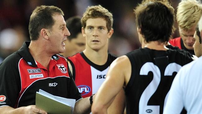 Ross Lyon took the Saints to back-to-back grand finals in 2009 and 2010.