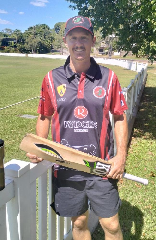 Southern Districts captain Tim Garner led his side to victory against Darwin in Round 7 of the 2024 Darwin and District Cricket Competition. Picture: Ian Butterworth