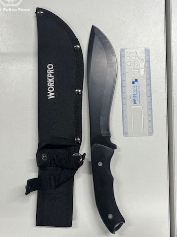 Another knife seized by officers. Picture: NSW Police