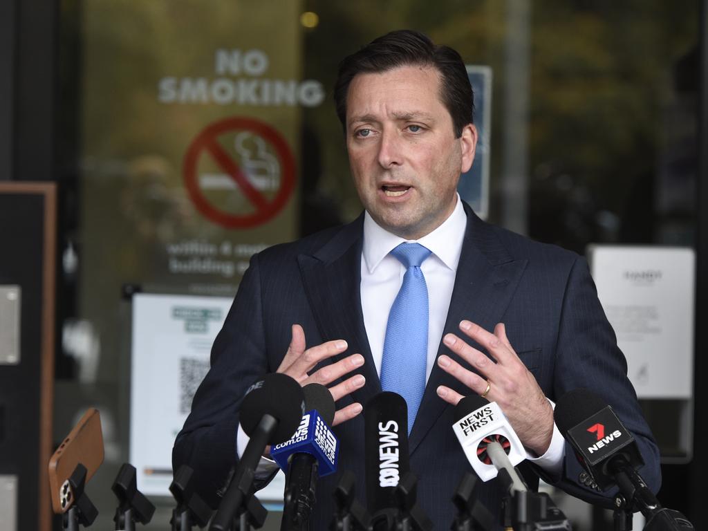 Victorian opposition leader Matthew Guy has slammed the amendments. Picture: Andrew Henshaw