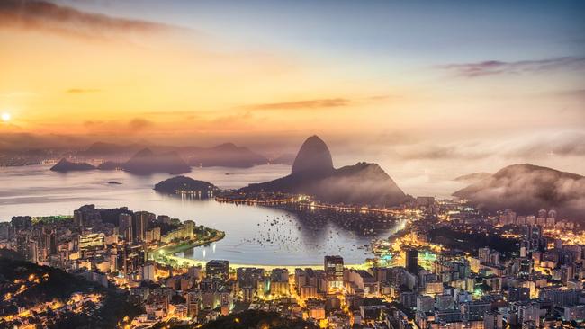 Rio de Janeiro at sunrise. Picture: Getty.
