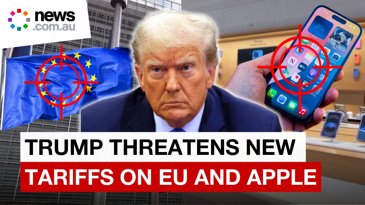 Trump threatens new tariffs on EU and Apple