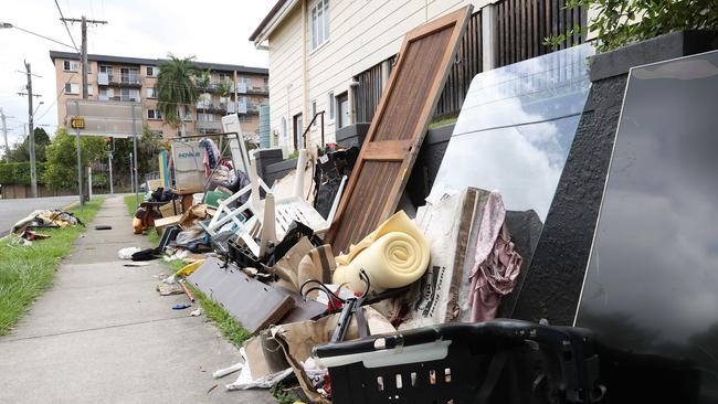 Kerbside collection left in Windsor earlier this month. Picture: Liam Kidston