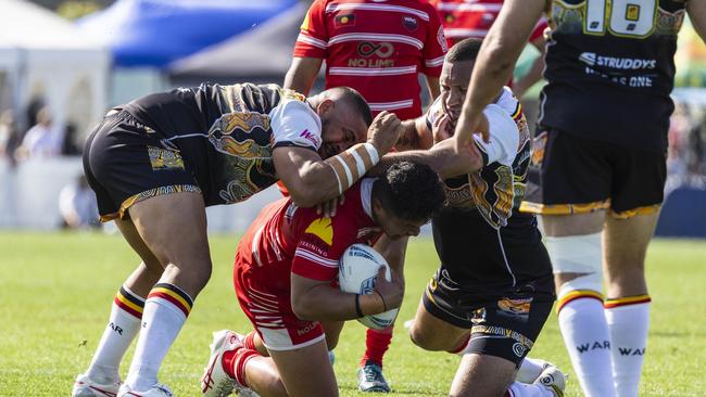 Men's Koori Knockout grand final, Walgett Aboriginal Connection vs Wiradjuri Aboriginal Rivers. Picture: Andrea Francolini