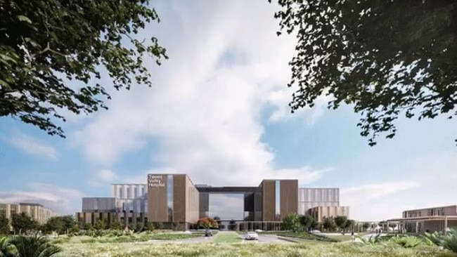 An artist impression of the new Tweed Valley Hospital at Cudgen. Picture: NSW Government