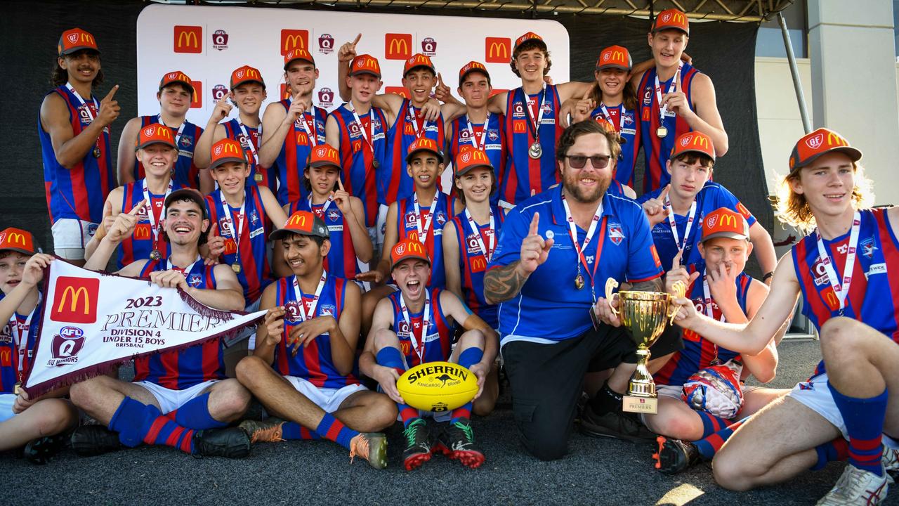 Alexandra Hills Bombers won the grand final in the Under 15 Boys Div 4 competition for SEQJ. Picture: Supplied