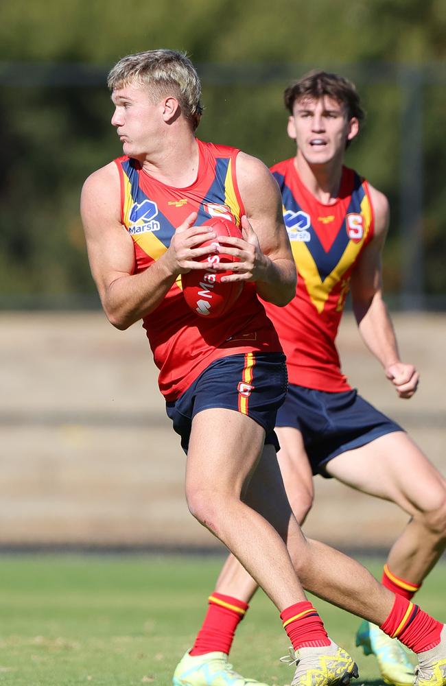 Tyler Welsh has been making his possessions count. Picture: Sarah Reed/AFL Photos via Getty Images.