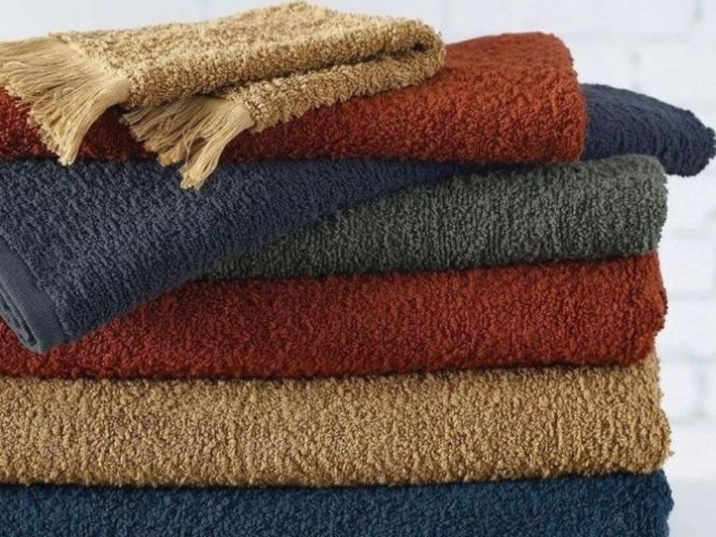 M.M Linen Tusca Bath Towel Bath Sheets. Picture: Myer.