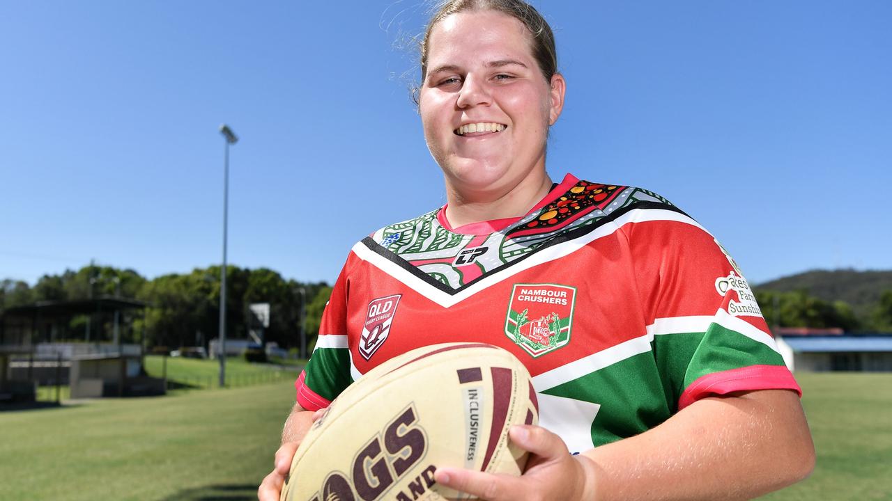 A'Eisha Jeffs was awarded Sunshine Coast rugby league's best and fairest women's player for 2021. Picture: Patrick Woods.