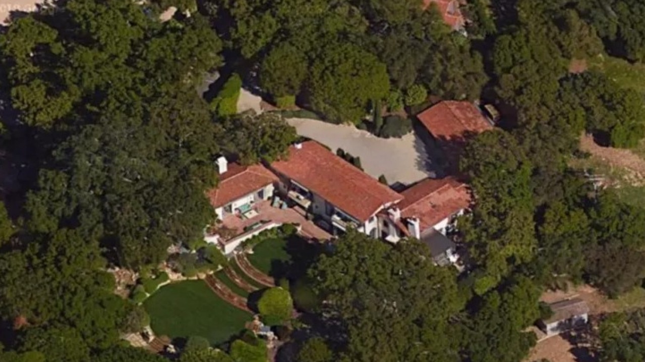 The home is nestled in the Hollywood hot spot of Montecito. Pictures: Google