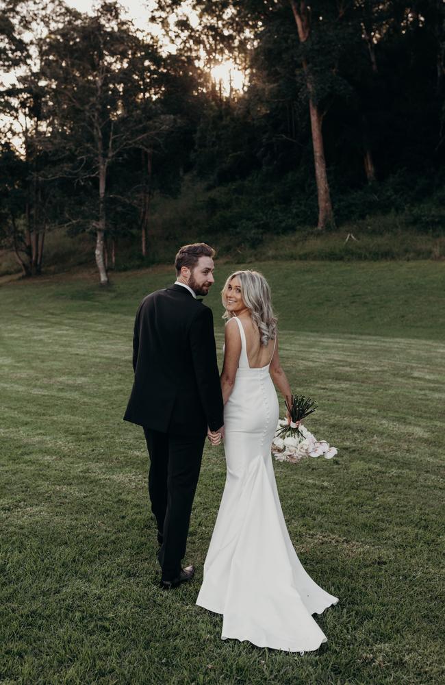 Wedding of Mitchell Tindall and Dimity Redcliffe. Picture: Tessa Shannon