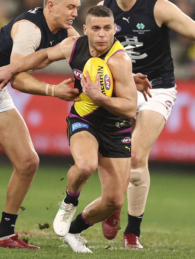 Dion Prestia in action for Richmond. Picture: Michael Klein