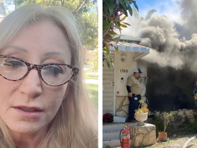 Lynne Mishele's house was ploughed into by Anne Heche after the actress was allegedly seen speeding along a Los Angeles street. Picture: GoFundMe