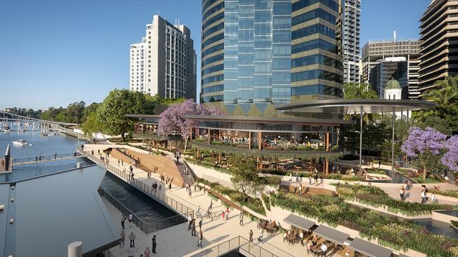 Dexus Waterfront’s $2.1 billion transformation of Eagle Street Pier. Artist impressions supplied