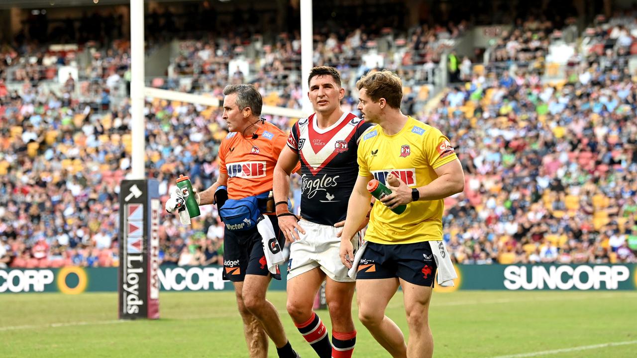 Trent Robinson may forced into a forward-pack reshuffle after Victor Radley suffered an ankle injury. Picture: Getty