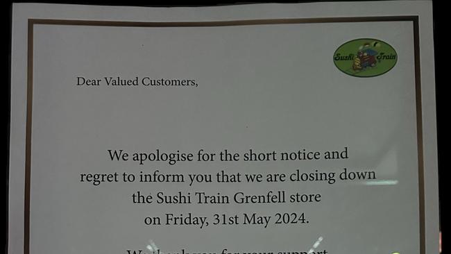 Sushi Train in Grenfell, Adelaide has announced it will close its doors. Picture: Supplied