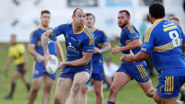 Brady Barwick scored for the Hawks in the round one win over Wyong. Picture: Sue Graham