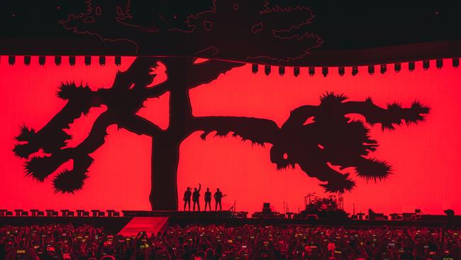 The tour on The Joshua Tree Tour is the size of four IMAX screens. Pic: Danny North