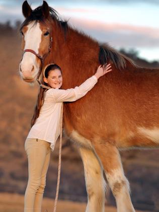  11 year old Grace Van Rooy with 12 year old Smokey. Picture: Gary Ramage