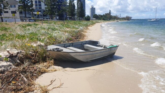 A washed up tinny. Picture: Warren Jopson