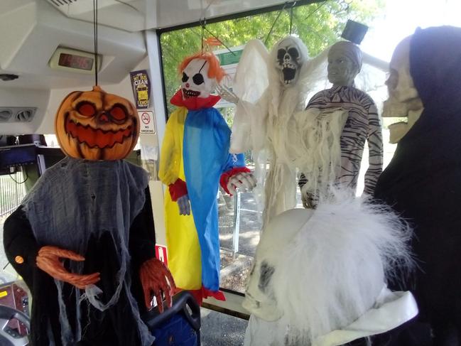 Spooky season extended to some buses around the state, sent in by reader Richards Gwilym.