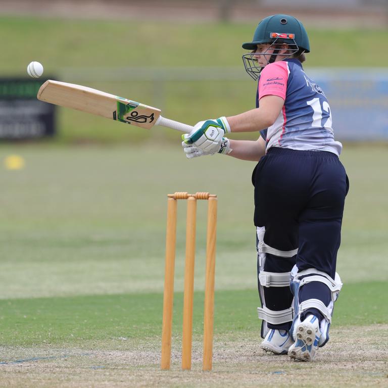 Geelong City Sharks’ Bianca Summers will be a key contributor with both bat and ball on Sunday. Picture: Mark Wilson