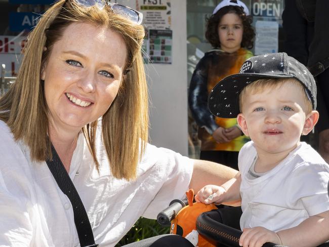 Tara and Atticus at CronullaFest at Cronulla on the 09/09/2023. Picture: Daily Telegraph/ Monique Harmer