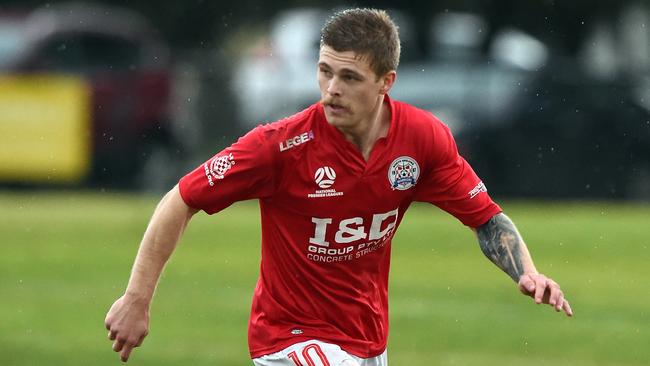 NPL soccer: North Geelong v Bulleen. No 10. Lochie McGrath for Nth Geelong.