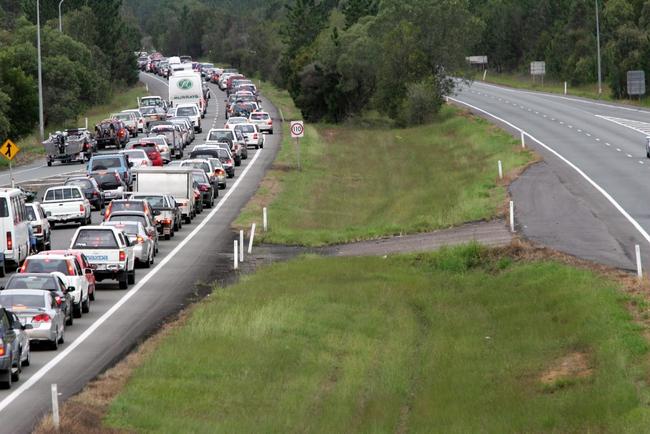 Stuck in traffic, what fun. Picture: Chris McCormack