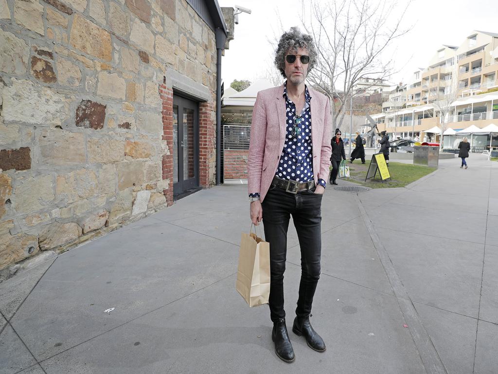 Musician Cec Condon, of Sydney, dressed for Dark Mofo. Picture: PATRICK GEE