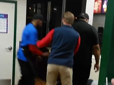 Maccas worker knocks out customer