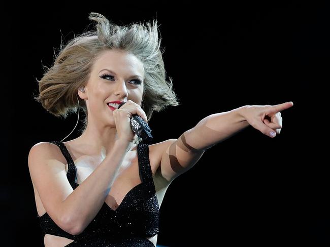 Taylor Swift in action at her Sydney show at the weekend. Pic: Mark Metcalfe/Getty Images