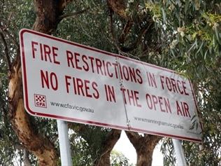 A total fire ban has been declared for the northwestern and northern parts of Victoria.