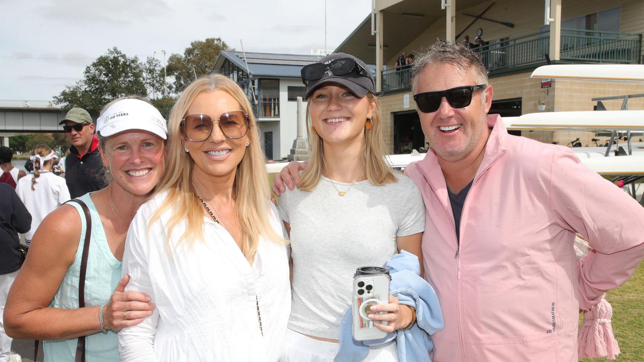 144th Barwon Regatta: Mia Pithie, Jennifer Bryant, Lily Bryant and Stephen Bryant. Picture: Mark Wilson