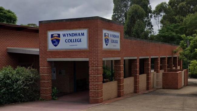 A trial HSC exam will be postponed at Wyndham College in Quakers Hill after a possible COVID-19 case. Picture: Google Maps