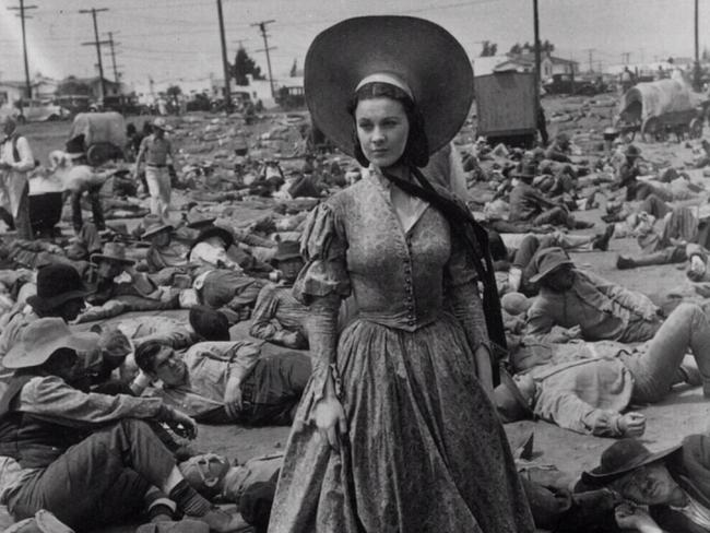 Vivien Leigh in a battlefield scene from film ‘Gone With the Wind. Picture: Supplied