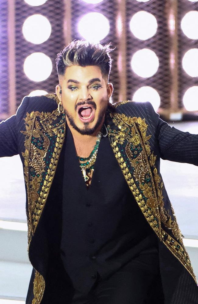 Adam Lambert, seen here in 2022, underwent a surprise slimdown this year. Picture: HANNAH MCKAY / POOL / AFP