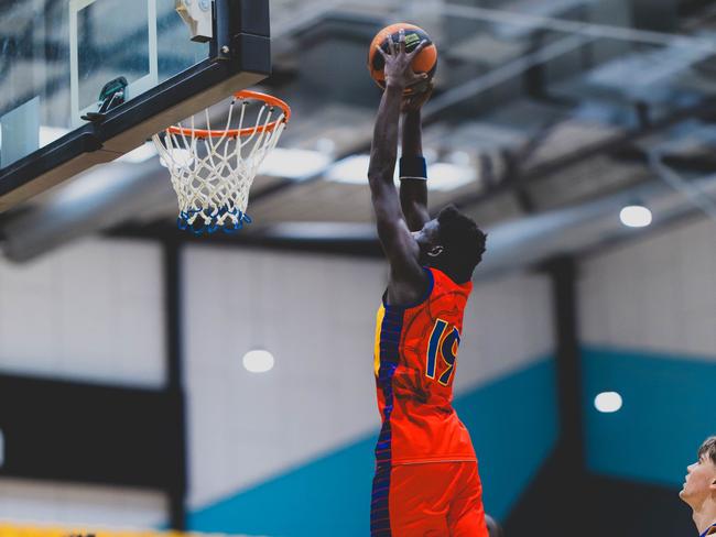 Deng Manyang in action for South Australia at the 2025 Basketball Australia Under-20 National Championships. Picture: Taylor Earnshaw