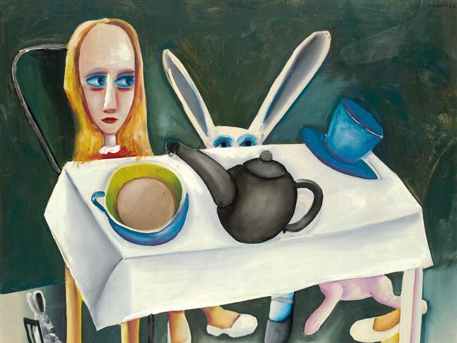 Charles Blackman / Australia 1928–2018 / Feet beneath the table 1956. Presented through the NGV Foundation by Barbara Blackman, / Image courtesy: National Gallery of Victoria, Melbourne