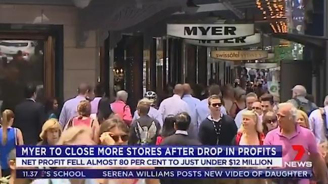 Myer set to close stores following drop in profits