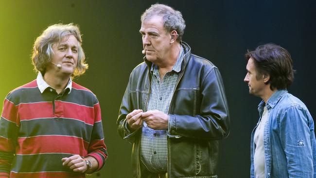 CARSGUIDE 8234m - Top Gear's three stooges. James May, Jeremy Clarkson and Richard Hammond