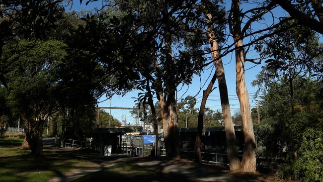 Heathmont railway station backs onto a reserve which has received previous concerns about a lack of lighting. Picture: Hamish Blair