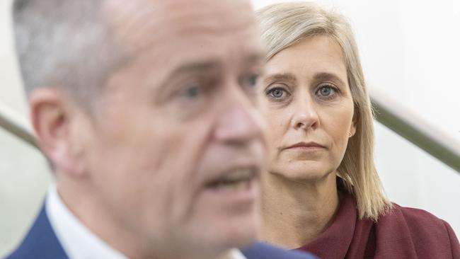 Labor's candidate for Longman, Susan Lamb, pictured with Opposition leader Bill Shorten, resigned from Parliament as part of the citizenship saga. Picture: AAP Image/Glenn Hunt