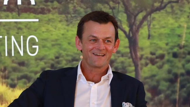 Adam Gilchrist in Perth on Monday. Picture: Philip Gostelow