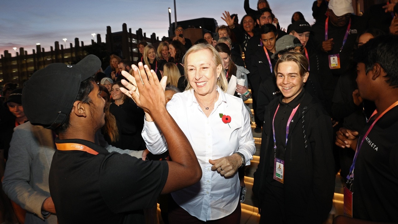 Former tennis player Martina Navratilova at the  2022 WTA finals in November, just days before her cancer diagnosis. Image: Tom Pennington/Getty Images